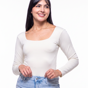 Body Premium Flor Blanco