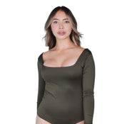 Body Premium Flor Verde Militar