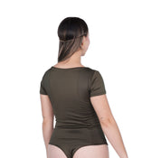 Body Premium Mango Verde Militar