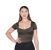 Body Premium Mango Verde Militar