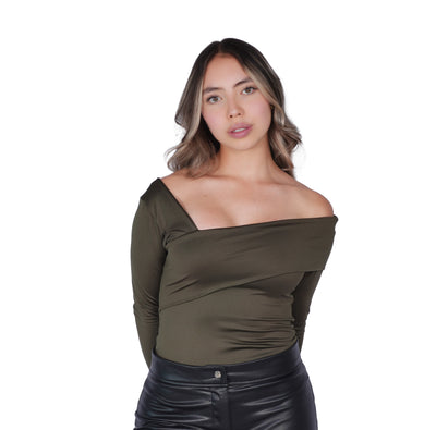 Body Premium Paula Verde Militar
