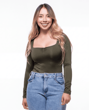 Body Premium Burbuja Verde Militar