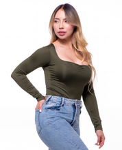 Body Premium Burbuja Verde Militar