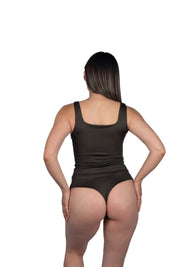 Body Premium Cuadrado Verde Militar