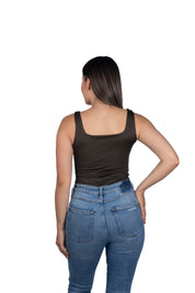 Body Premium Cuadrado Verde Militar