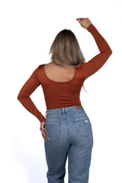 Body Premium Flor Terracota