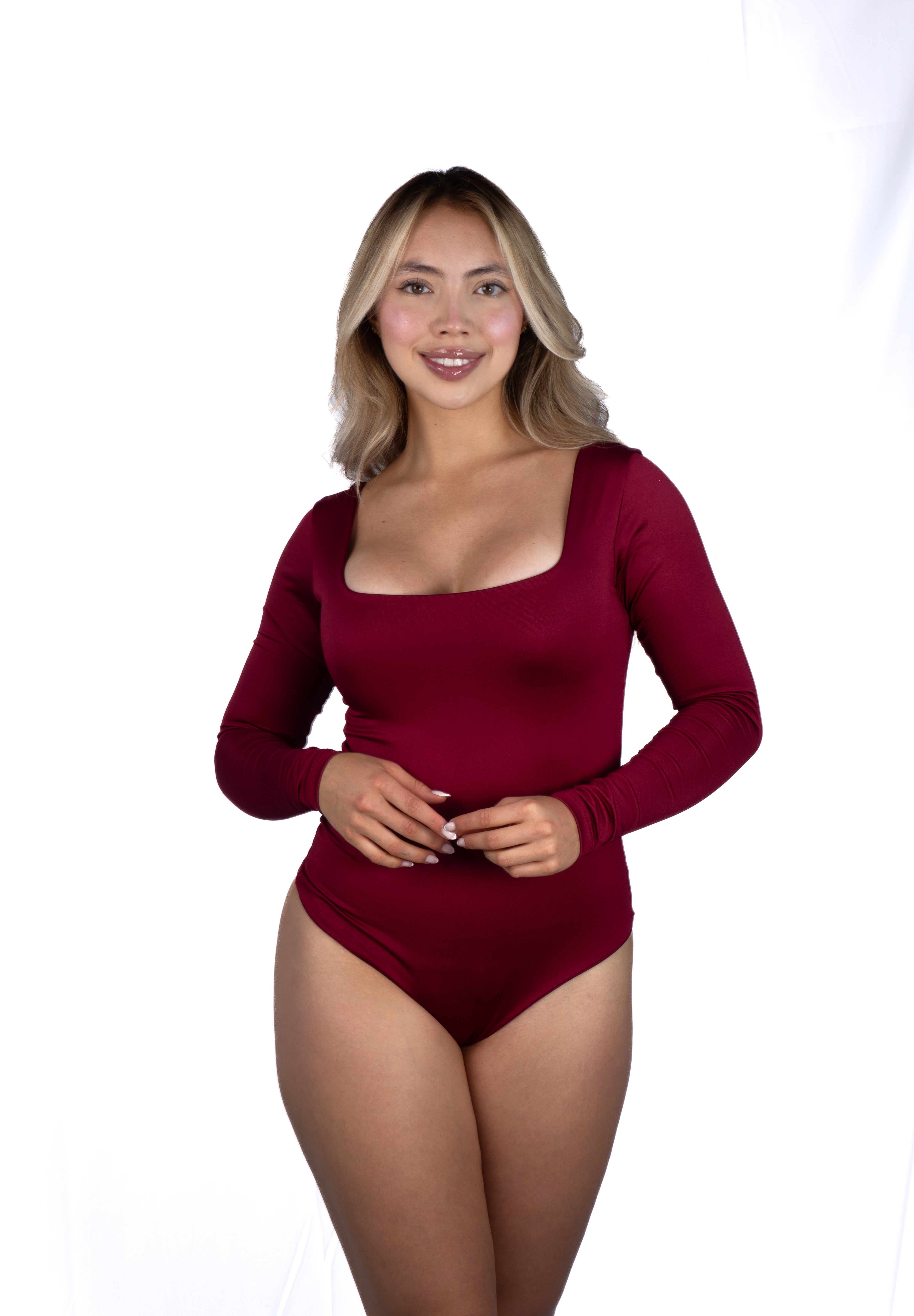 Body Premium Flor Vinotinto