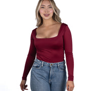 Body Premium Flor Vinotinto