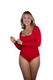 Body Premium Flor Rojo