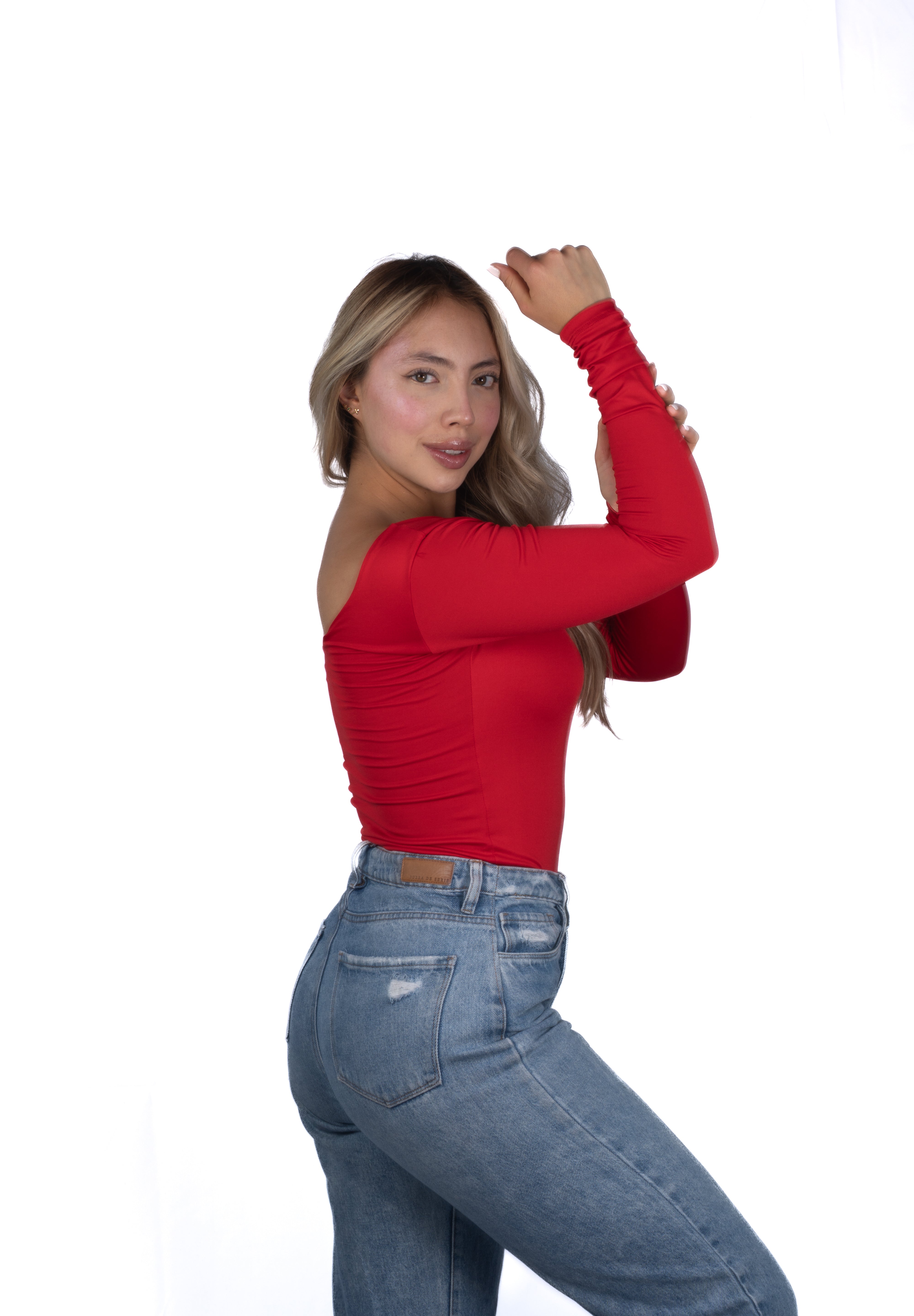 Body Premium Flor Rojo