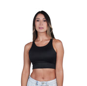 Top Premium Recto Corto Negro