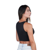 Top Premium Recto Corto Negro