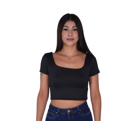 Top Premium Cuadrado Negro