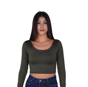 Top Premium Mangas Corto Verde Militar