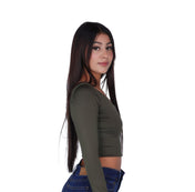 Top Premium Mangas Corto Verde Militar