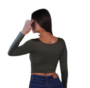 Top Premium Mangas Corto Verde Militar