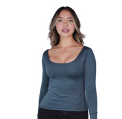 Top Premium Mangas Largo Verde Oliva