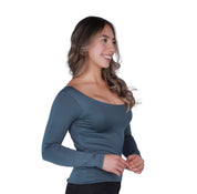 Top Premium Mangas Largo Verde Oliva