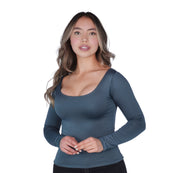 Top Premium Mangas Largo Verde Oliva
