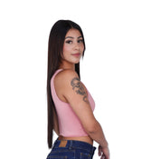 Top Premium Recto Corto Durazno