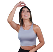 Top Premium Recto Corto Gris