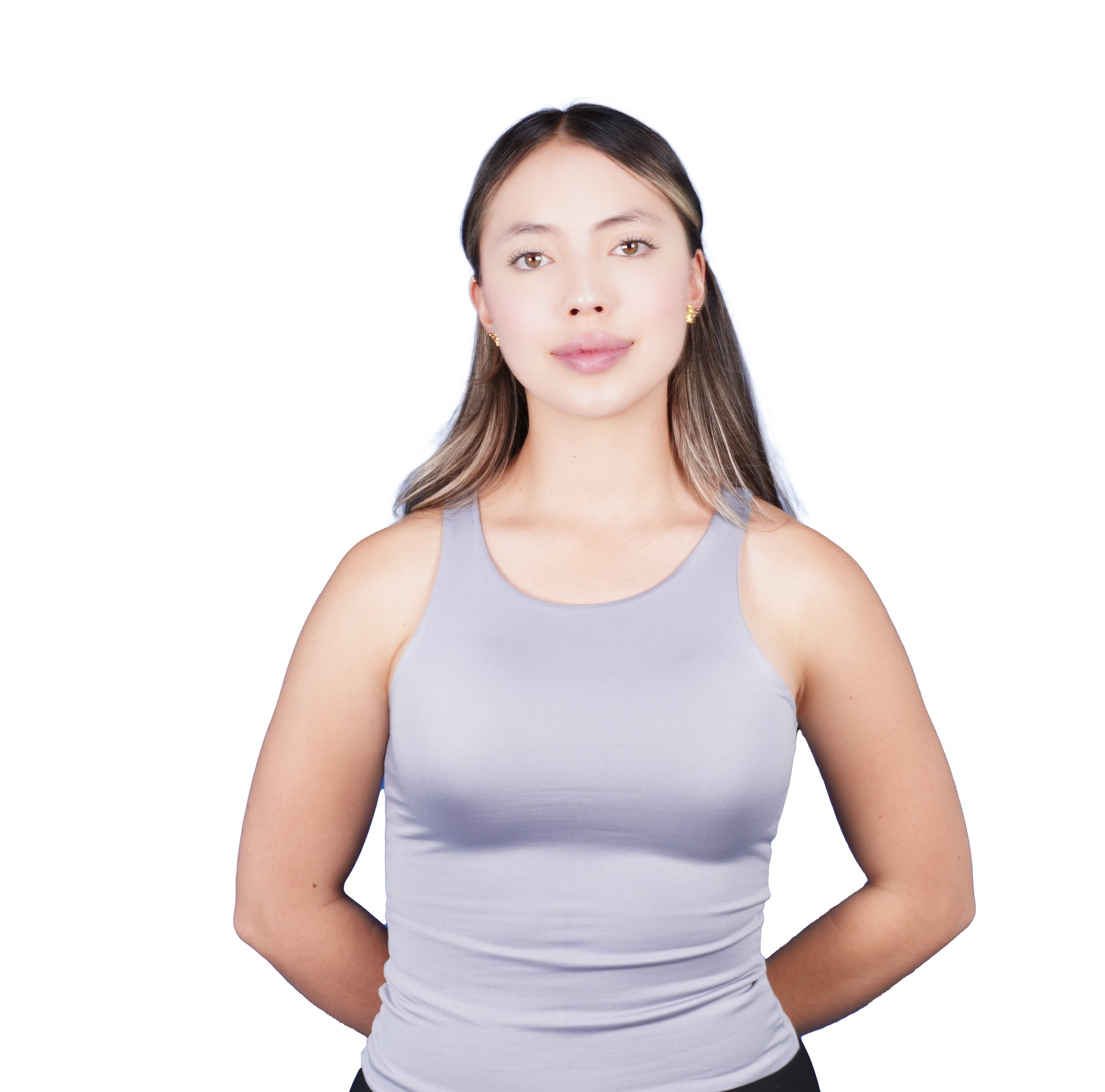 Top Premium Recto Largo Gris