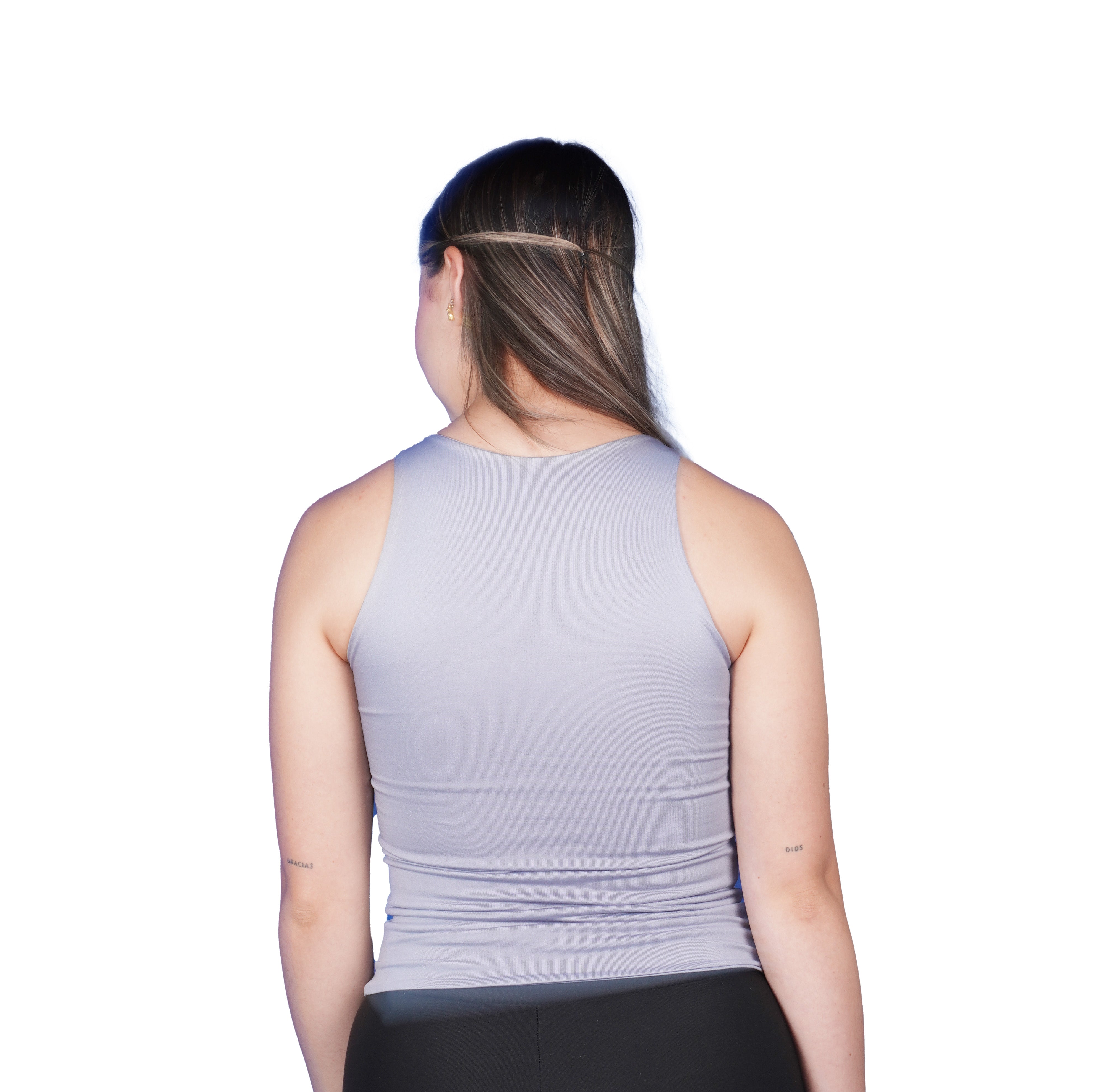 Top Premium Recto Largo Gris