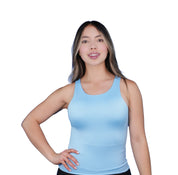 Top Premium Recto Largo Azul Bebe