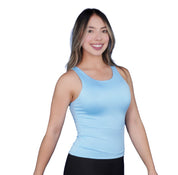 Top Premium Recto Largo Azul Bebe