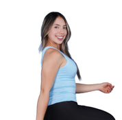 Top Premium Recto Largo Azul Bebe