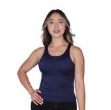 Top Premium Recto Largo Azul