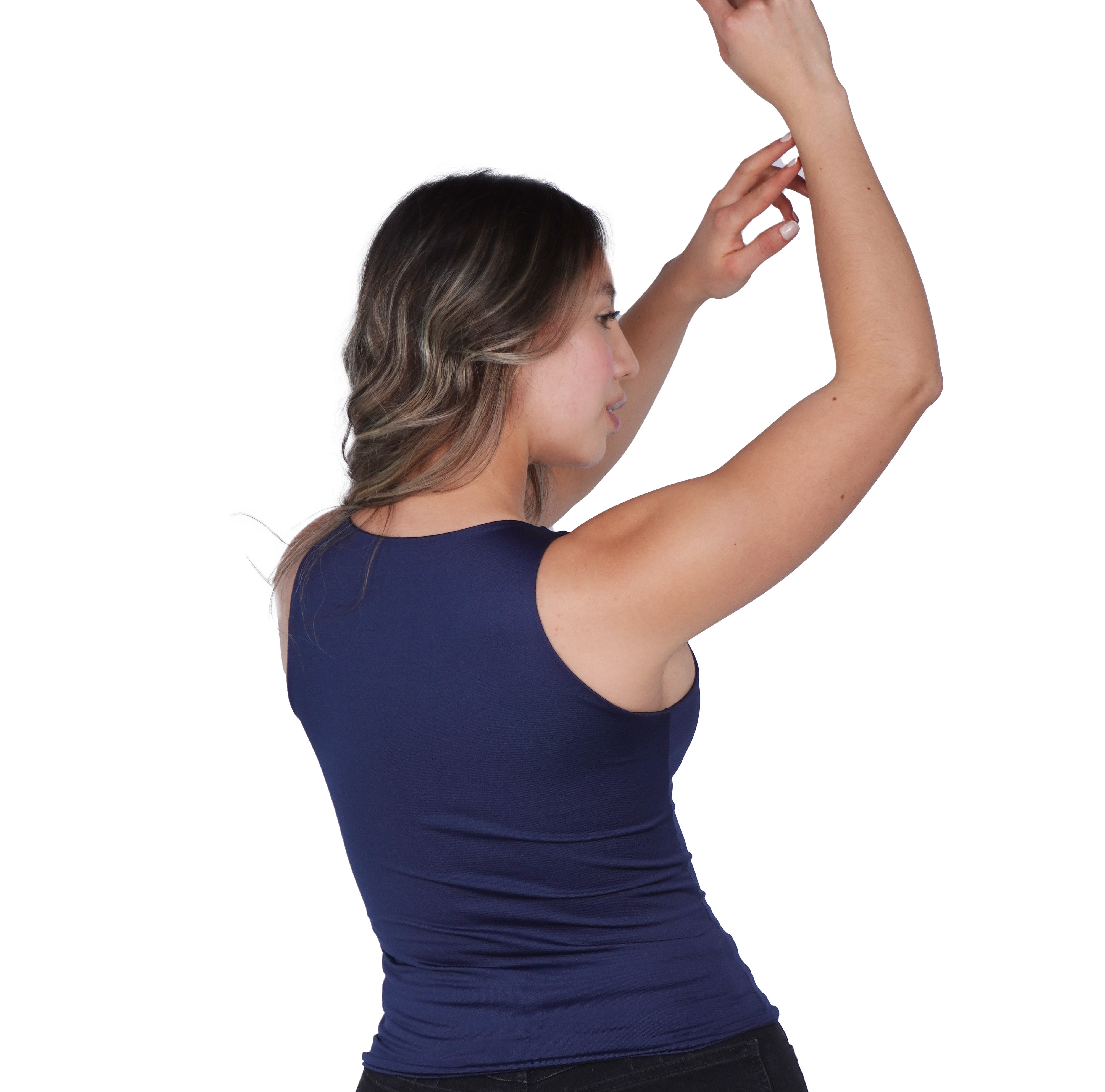 Top Premium Recto Largo Azul