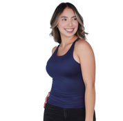 Top Premium Recto Largo Azul