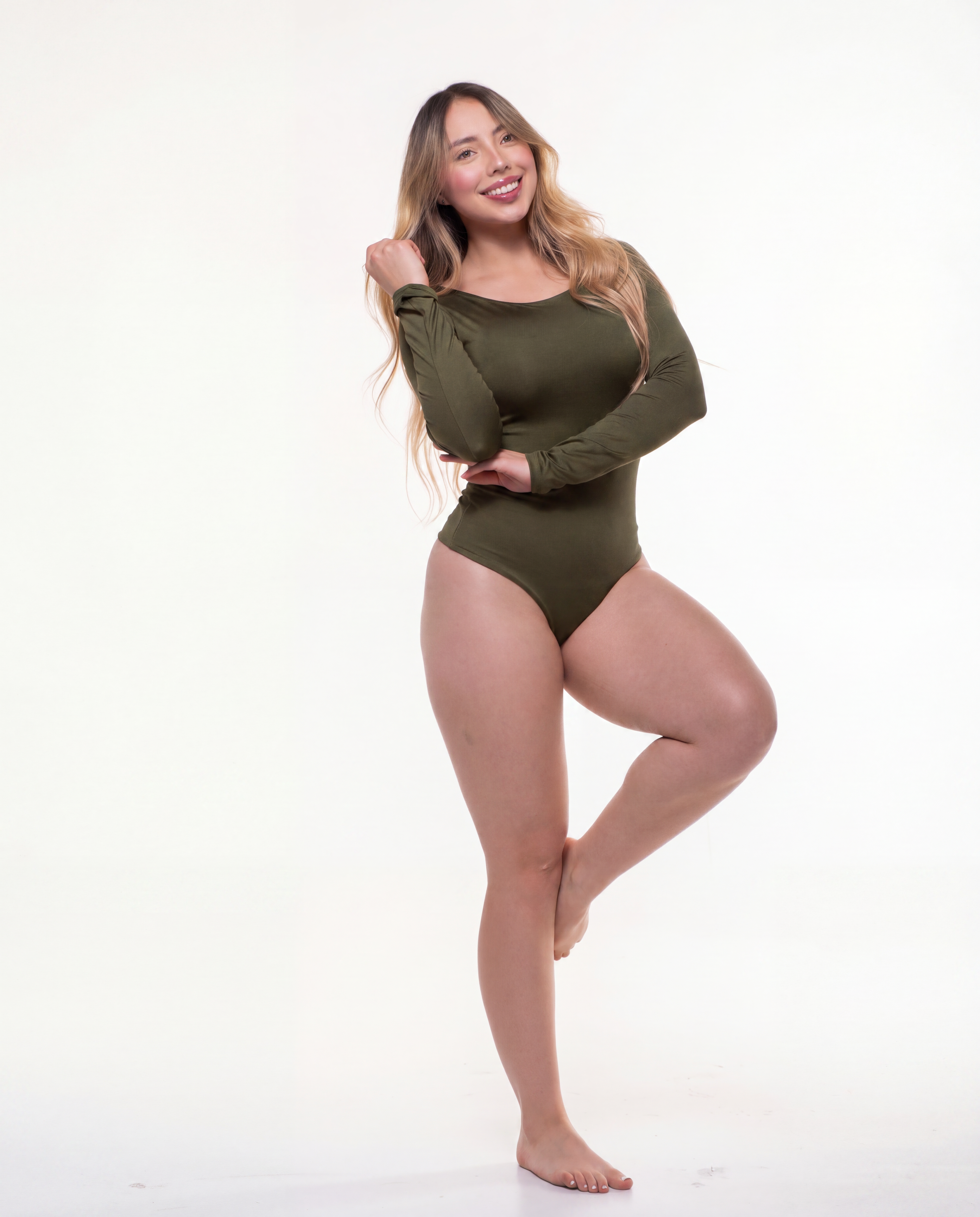 Body Premium Francia Verde Militar