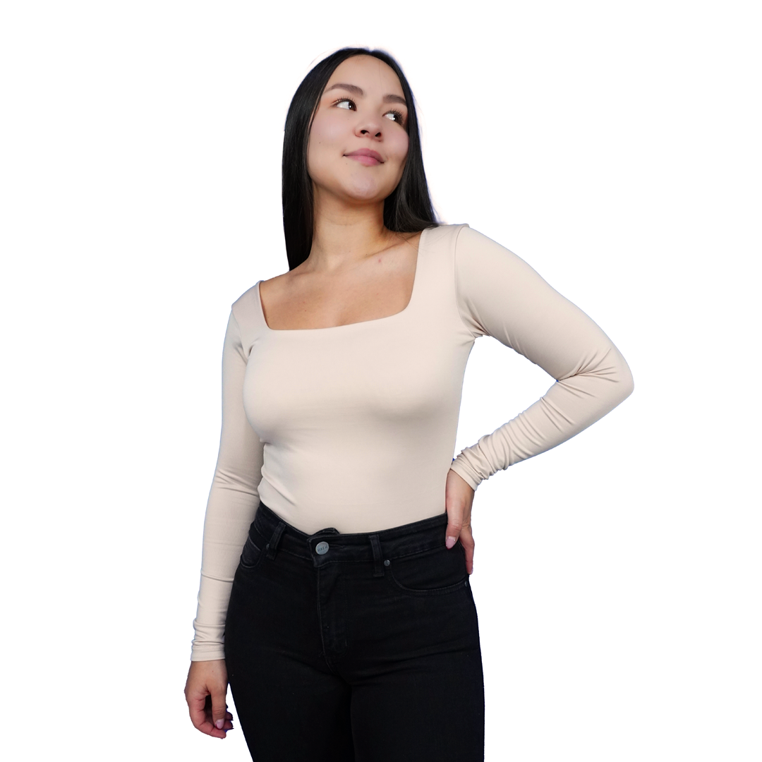 Body Premium Flor Camel