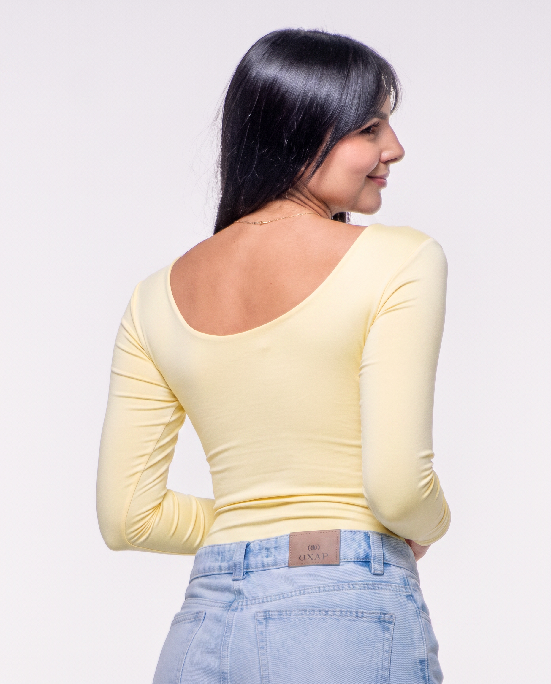 Body Premium Flor Amarillo