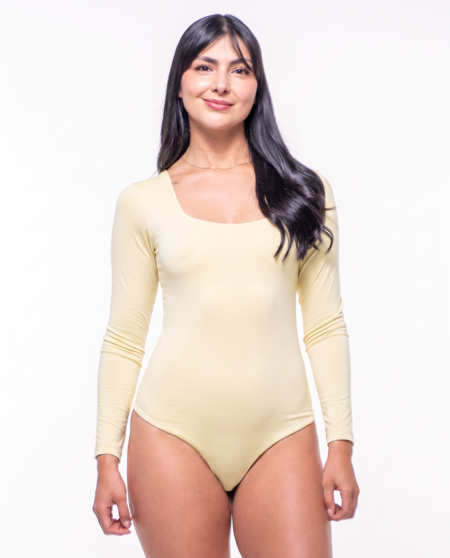 Body Premium Flor Amarillo