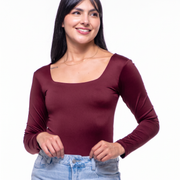 Body Premium Flor Vinotinto