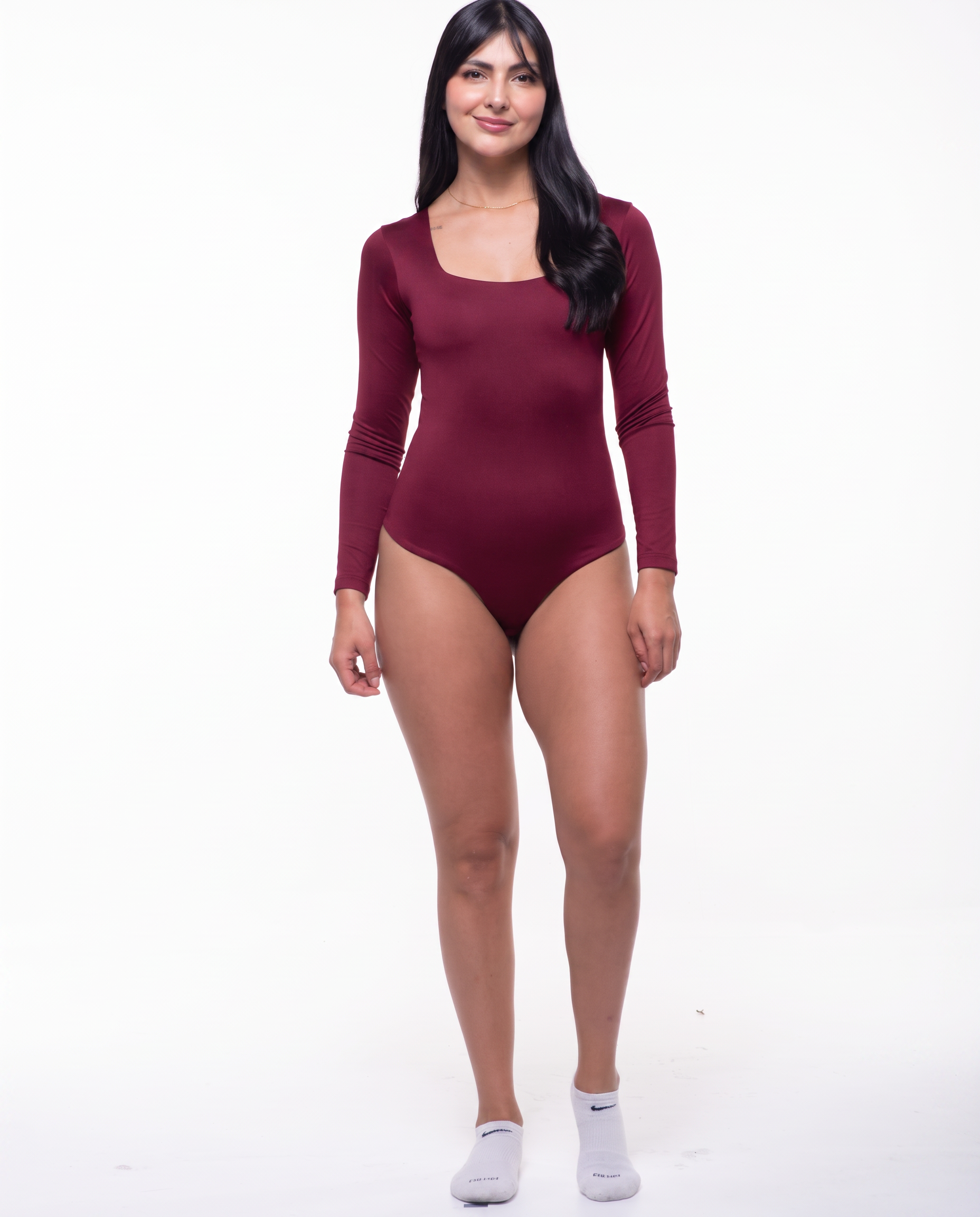 Body Premium Flor Vinotinto