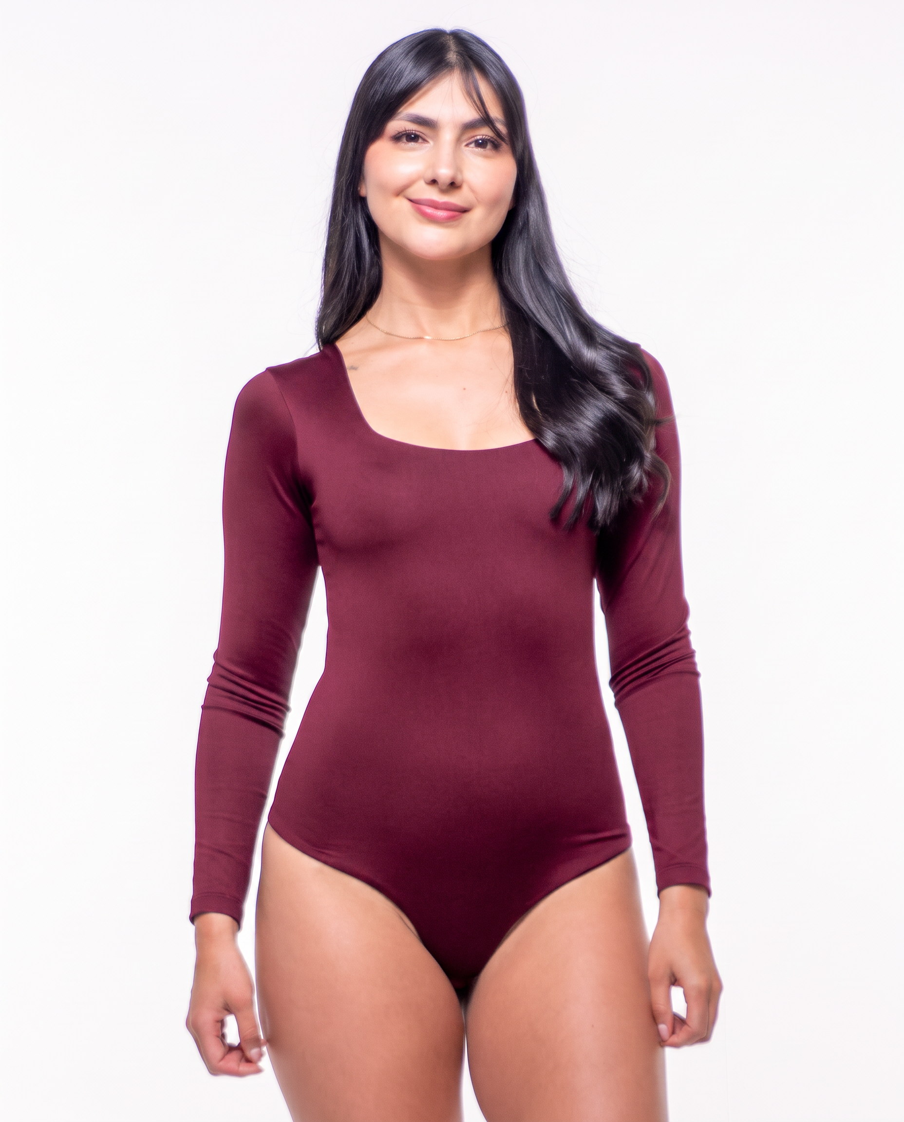 Body Premium Flor Vinotinto