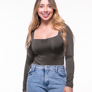 Body Premium Taty Verde Militar
