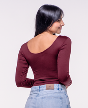Body Premium Flor Vinotinto