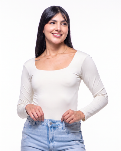 Body Premium Flor Blanco
