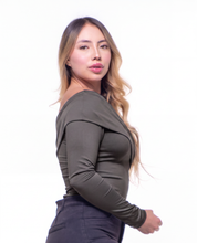 Body Premium Paula Verde Militar
