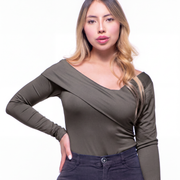 Body Premium Paula Verde Militar