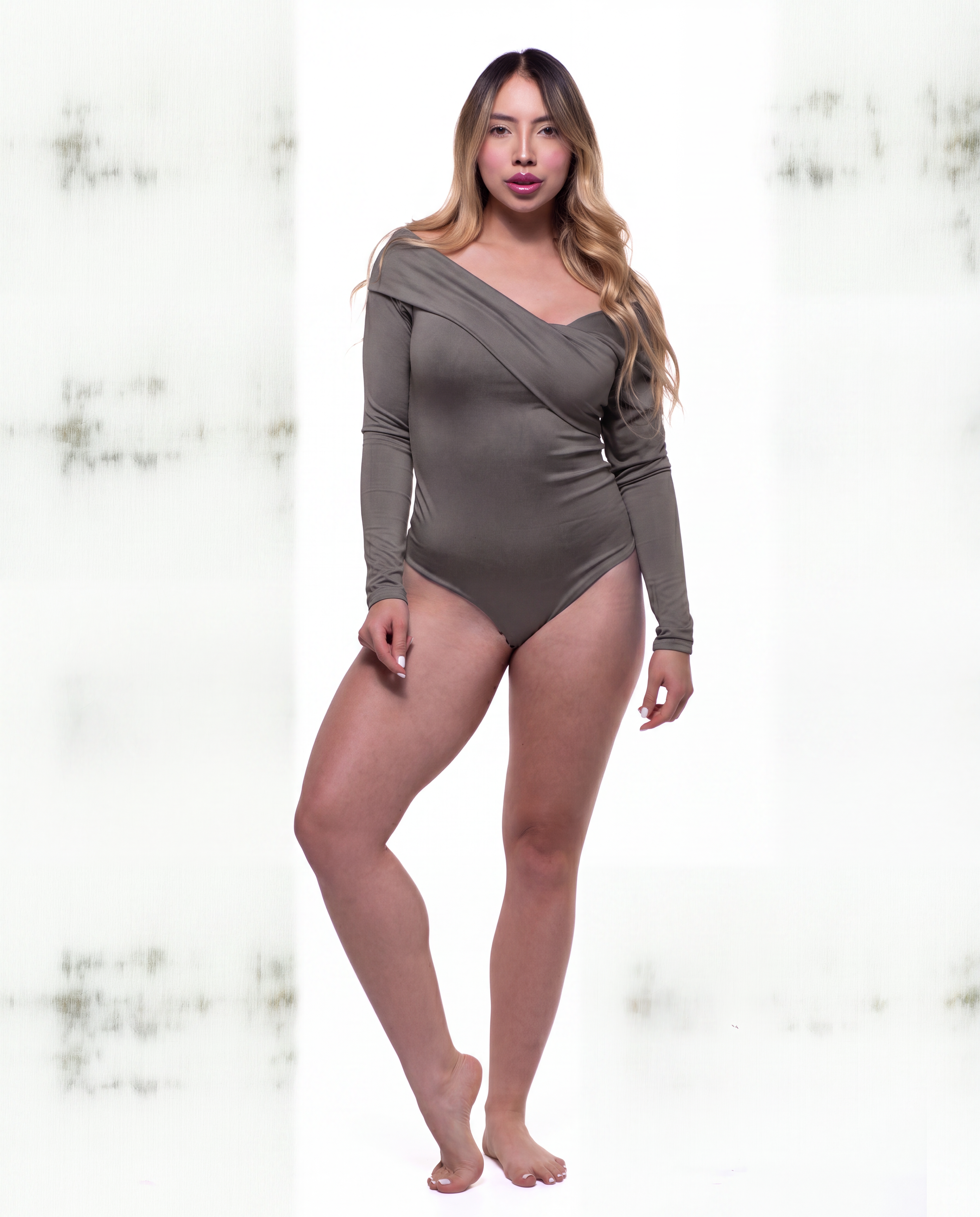 Body Premium Paula Verde Militar