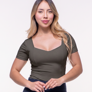 Body Premium Mango Verde Militar