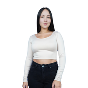 Top Premium Mangas Corto Crema