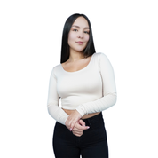 Top Premium Mangas Corto Crema