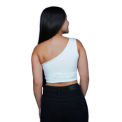 Crop Top Premium Hombro Blanco